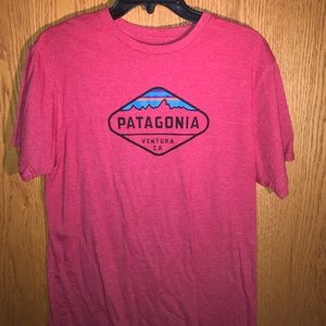 Red Patagonia t-shirt